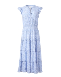 Blue Print Tiered Dress