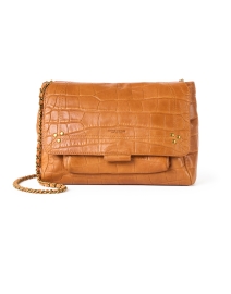 Lulu Brown Croc Leather Bag