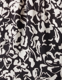 Fabric image thumbnail - Shoshanna - Cardinale Black Ink Print Ruffle Sleeve Top
