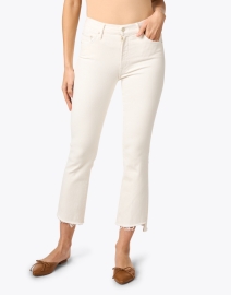 Front image thumbnail - Mother - The Insider Ivory Crop Step Hem Jean