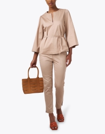Look image thumbnail - Marc Cain - Beige Belted Blouse
