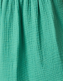 Fabric image thumbnail - Honorine - Ruby Green Cotton V-Neck Dress