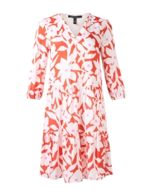 Marc Cain - Coral Floral Print Dress