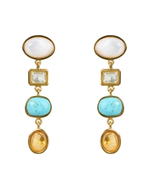 Product image thumbnail - Lizzie Fortunato - Aurora Multi Stone Drop Earrings