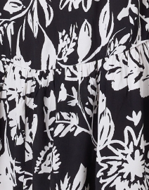 Fabric image thumbnail - Figue - Indiana Black and White Floral Shirt Dress