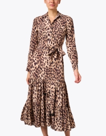 Front image thumbnail - Figue - Teagan Cheetah Print Midi Dress