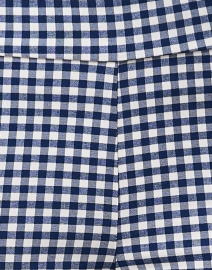 Fabric image thumbnail - Avenue Montaigne - Brigitte Navy Check Cropped Pull On Pant