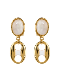 Product image thumbnail - Sylvia Toledano - Neo Gold Moonstone Drop Earrings