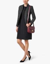 Look image thumbnail - Helene Berman - Black Multi Lurex Sequin Tweed Jacket