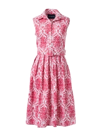 Audrey Pink and White Tile Print Dress