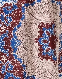Fabric image thumbnail - Weekend Max Mara - Edipo Blue Striped Silk Panel Shirt Dress