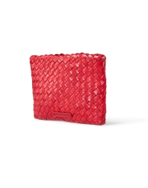 Front image thumbnail - Loeffler Randall - Marison Red Woven Leather Bag