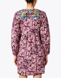 Back image thumbnail - Figue - Lucie Pink Paisley Print Dress