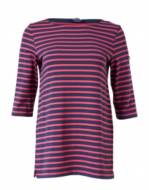 Phare Navy and Pink Striped Shirt
