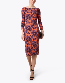 Look image thumbnail - Chiara Boni La Petite Robe - Tuby Orange Multi Print Dress