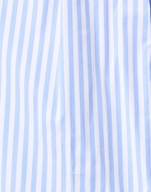 Fabric image thumbnail - Ines de la Fressange - Noa Blue and White Stripe Cotton Blouse