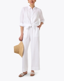 Look image thumbnail - Eileen Fisher - White Linen Shirt