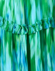 Fabric image thumbnail - Christy Lynn - Maren Blue and Green Print Chiffon Dress