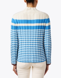 Back image thumbnail - Chinti and Parker - Cream and Blue Striped Sweater