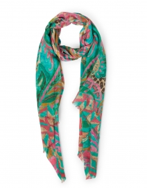 Multicolored Paisley Silk Cashmere Scarf