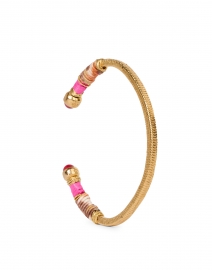 Gas Bijoux - Sari Pink and Gold Cuff Bracelet