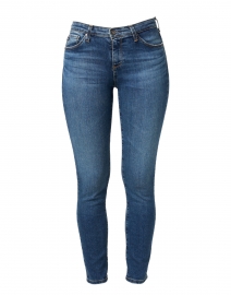 Product image thumbnail - AG Jeans - Prima Blue Denim Slim Ankle Jean