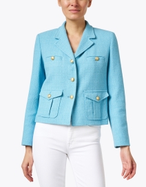 Front image thumbnail - Weekend Max Mara - Negelia Light Blue Jacket
