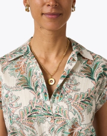 Look image thumbnail - Sylvia Toledano - Amethyst Medallion Gold Pendant Necklace