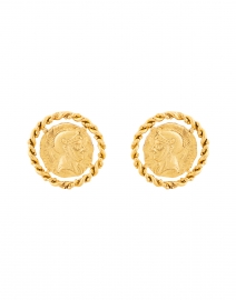 Constantine Gold Coin Earring