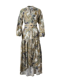 Product image thumbnail - Veronica Beard - Kadar Multi Print Linen Dress