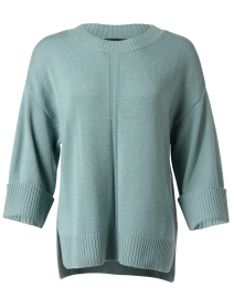 Product image thumbnail - Repeat Cashmere - Green Merino Pullover Sweater