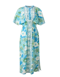 Product image thumbnail - D'Ascoli - Sunny Blue Multi Print Cotton Dress