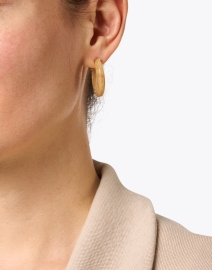 Look image thumbnail - Gas Bijoux - Abalone Hoop Earrings