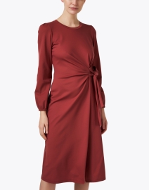 Front image thumbnail - Weekend Max Mara - Febe Rust Red Dress