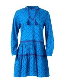 Estefany Blue Print Dress