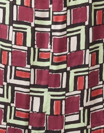 Fabric image thumbnail - St. John - Multi Geometric Print Dress
