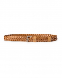 Product image thumbnail - Weekend Max Mara - Assiro Brown Braided Leather Belt