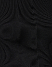 Fabric image thumbnail - Veronica Beard - Arago Black Knit Peplum Top
