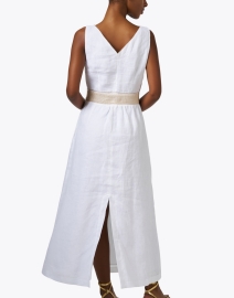 Back image thumbnail - Purotatto - White Linen Dress