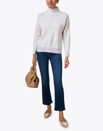 Look image thumbnail - Kinross - White Thermal Cashmere Sweater