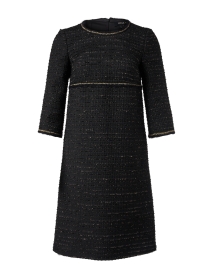 Black Tweed Lurex Dress