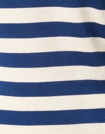 Fabric image thumbnail - Blue - Blue and White Striped Pima Cotton Boatneck Sweater