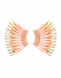 Mini Madeline Peach Raffia Earrings