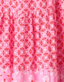 Fabric image thumbnail - Ro's Garden - Daphne Pink Geometric Cotton Dress