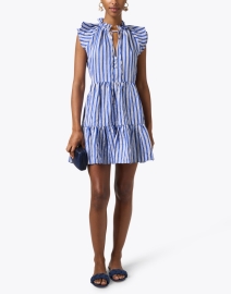 Look image thumbnail - Veronica Beard - Zee Blue and White Stripe Dress