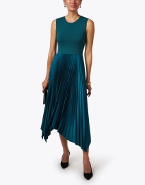 Look image thumbnail - Joseph - Dera Teal Pleated Dress