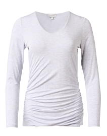 Product image thumbnail - Kinross - Grey Ruched Jersey Top