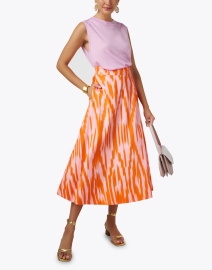 Look image thumbnail - Figue - Isla Ikat Print Cotton Skirt
