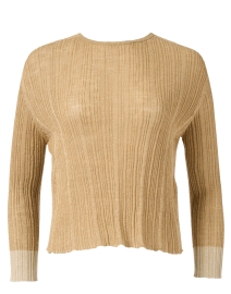 Monterey Beige Ribbed Sweater