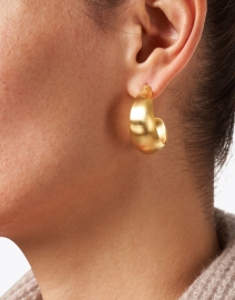 Look image thumbnail - Dean Davidson - Flow Gold Hoop Earrings